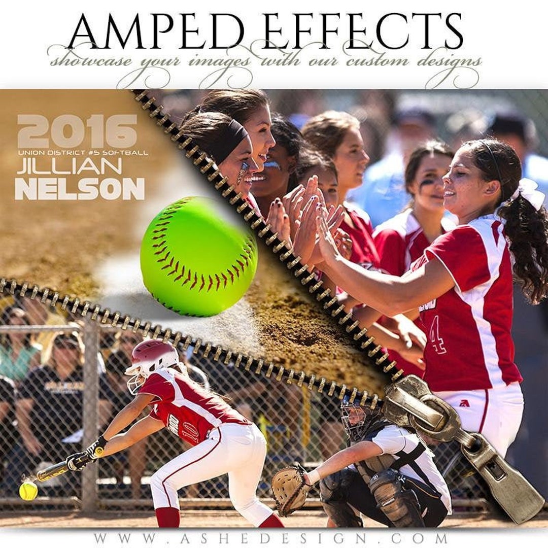 Photoshop Softball Poster Template, Digital Sports Background Tball ...