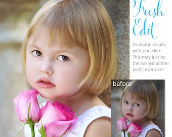 Photoshop Action | Pure Palette - Fresh Edit - Photography Editing Made Easy With This One (atn) Action to Install on Your Computer.