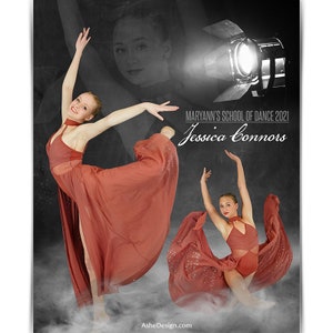 Sport Poster Vorlagen Set - Photoshop Collage Vorlagen für Teams und Einzelpersonen - Sofort Download - Dream Weaver Dance