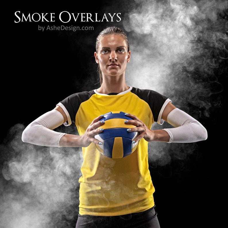 PNG Smoke Overlay Set, High Quality Photoshop Overlays, Create Smoke Backgrounds For Sports Photos, Photography Overlays image 3