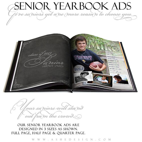 Senior Yearbook Ads Photoshop Templates Hot Shots High Etsy