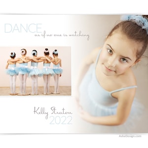 Dance Memory Mates - Plantillas de Photoshop para equipos deportivos e individuos - Plantillas de fotografía deportiva - Clase de baile