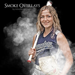 PNG Smoke Overlay Set, High Quality Photoshop Overlays, Create Smoke Backgrounds For Sports Photos, Photography Overlays image 10