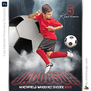 Photoshop Fußball Poster Vorlagen, Sportfotografie, PSD Hintergrund, Resize For Senior Night Banner, In Perspektive Fußball