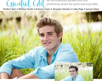 Photoshop Action | Essential Edit All-In-One - Photography Editing Made Easy With This One (atn) Action to Install on Your Computer.