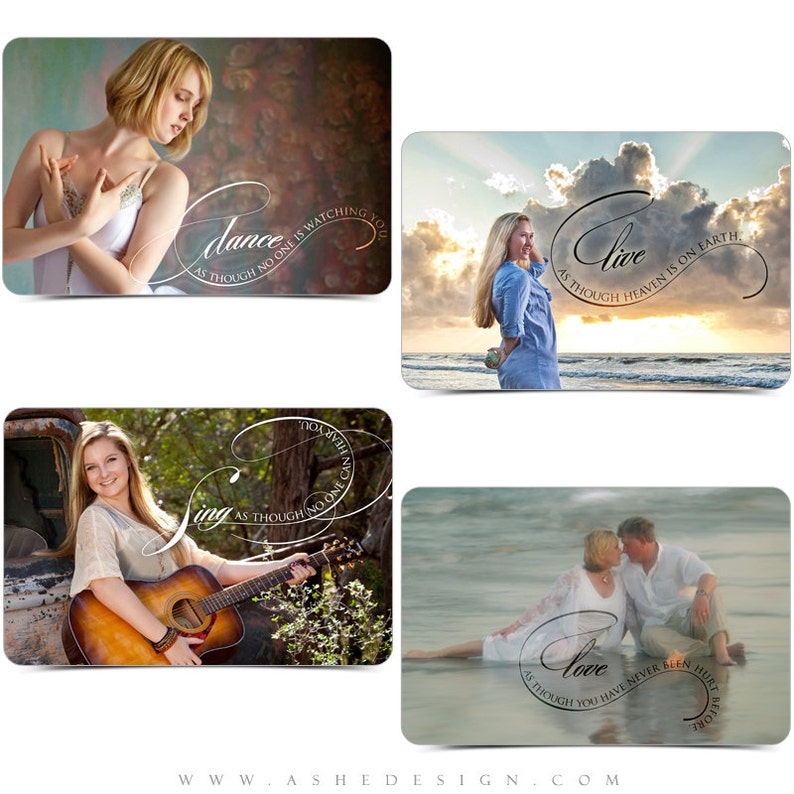 Inspirational Word Art Quotes Photo Overlays for Scrapbooking Etsy