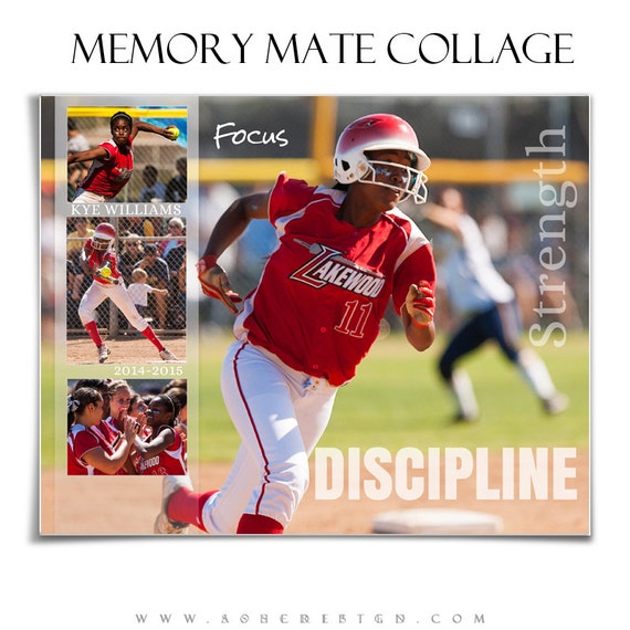 sports memory mate collage set sculpting words 2 8x10 hz vt digital photoshop templates for sports photographers and scrapbookers photoshop sport templates
