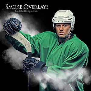 PNG Smoke Overlay Set, High Quality Photoshop Overlays, Create Smoke Backgrounds For Sports Photos, Photography Overlays image 4