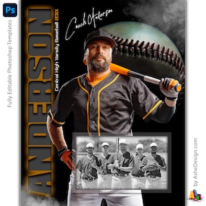 Baseball Memory Mates - Photoshop Vorlagen für Sportteams und Einzelpersonen - Sportfotografie Vorlagen - From The Shadows Baseball