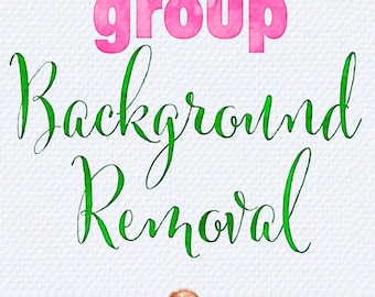 グループ写真1枚の背景除去
