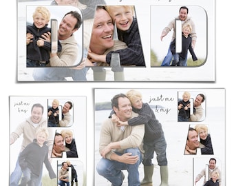 Photoshop Templates | Word Collage Set - DAD - (3) Digital Collage Files for Photographers & Scrapbookers - (8x10,10x20,11x14).