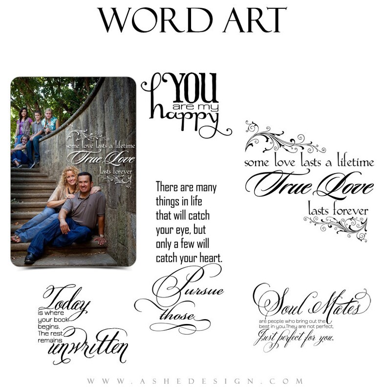 LOVE Word Art Quotes Photo At the price Overlays 2021 autumn and winter new MATE - Scrapbooking SOUL for