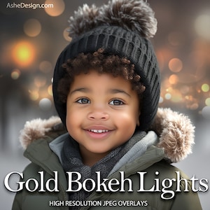 Gold Bokeh Light Overlays, Twinkle Fairy Lights Overlays, Bokeh Christmas Lights, JPG Photoshop Bokeh Light Overlays, Glowing Lights Overlay