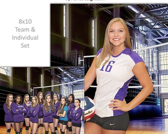 Digital Background, Green Screen Background, Photo Overlay, Background Replacement, Photo Background & Backdrop, Gym, Volleyball.