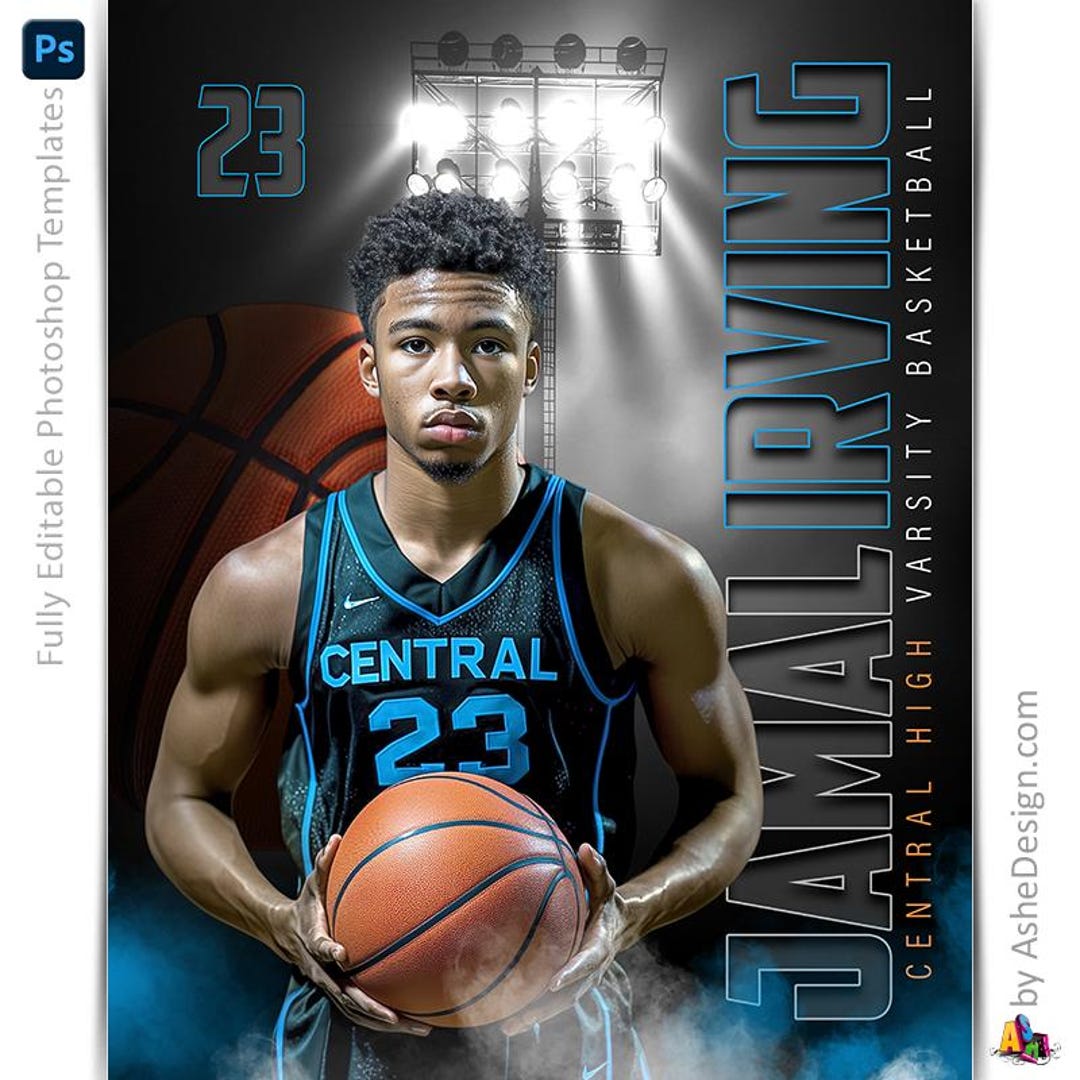 Basketball Poster Templates, PSD Sports Photographytemplates