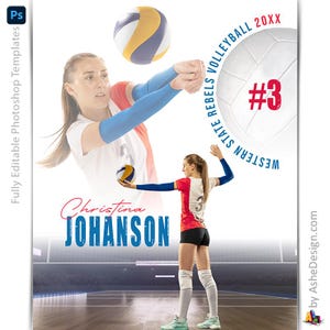 Modèles Photoshop d'affiches de volley-ball, Modèles de photographie de sport PSD, Redimensionnement pour bannières de nuit pour seniors, Volley-ball polyvalent