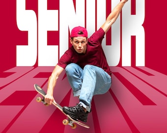 Senior Photoshop Templates, Graduation Portrait Backgrounds, 3D Text Photo Effect, Class of 2027 Senior Pictures, Senior Perspective