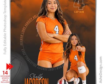 Photoshop Sports Poster Template, Use with Any Sport, Digital Template, Sports Background, Custom Poster Banner, Inner Circle