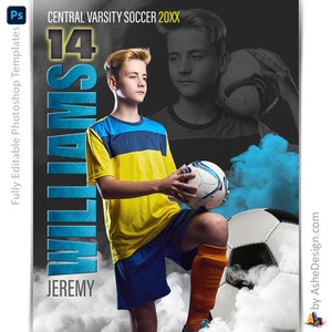 Modèles Photoshop d'affiches de football, Modèles de photographie de sport, Arrière-plan PSD, Bannières de soirée pour seniors, Légendes de football