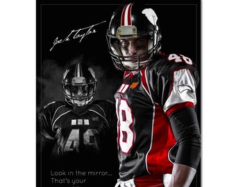 Sports Poster Template Set - Photoshop Collage Templates for Teams and Individuals - Instant Download -  Reflection