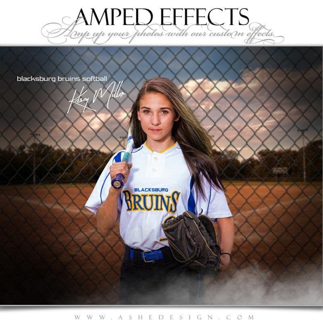 Photoshop Softball Poster Template, Digital Sports Background Tball ...