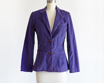 Vintage 1970er Jahre Cord Blazer, xs