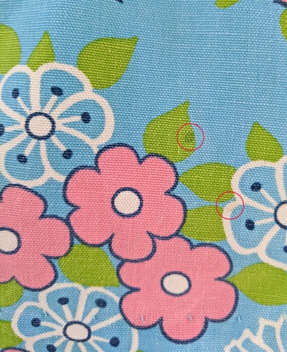 Blue & Pink Floral Skirt Shorts, Vintage 70s Shor… - image 9