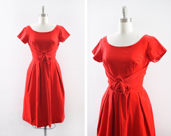 red velvet cocktail dress
