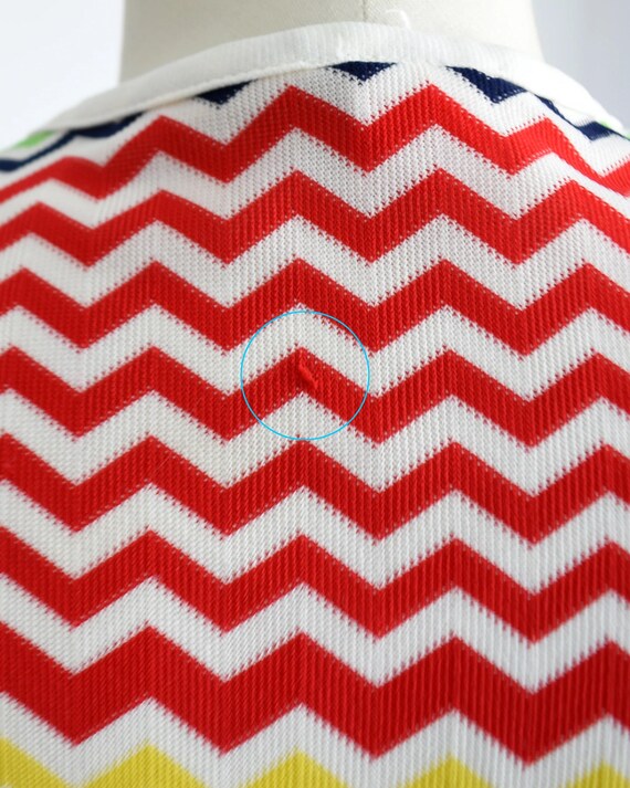 1970年代のヴィンテージレインボージグザグタンクトップ、XS - Etsy 日本