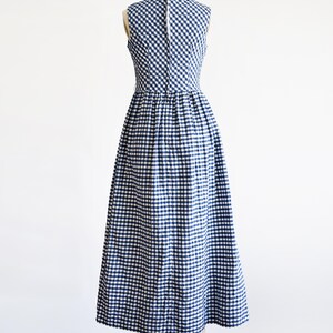 70s Blue Gingham Maxi Dress, Vintage 1970s Plaid Dress, Xs/small - Etsy