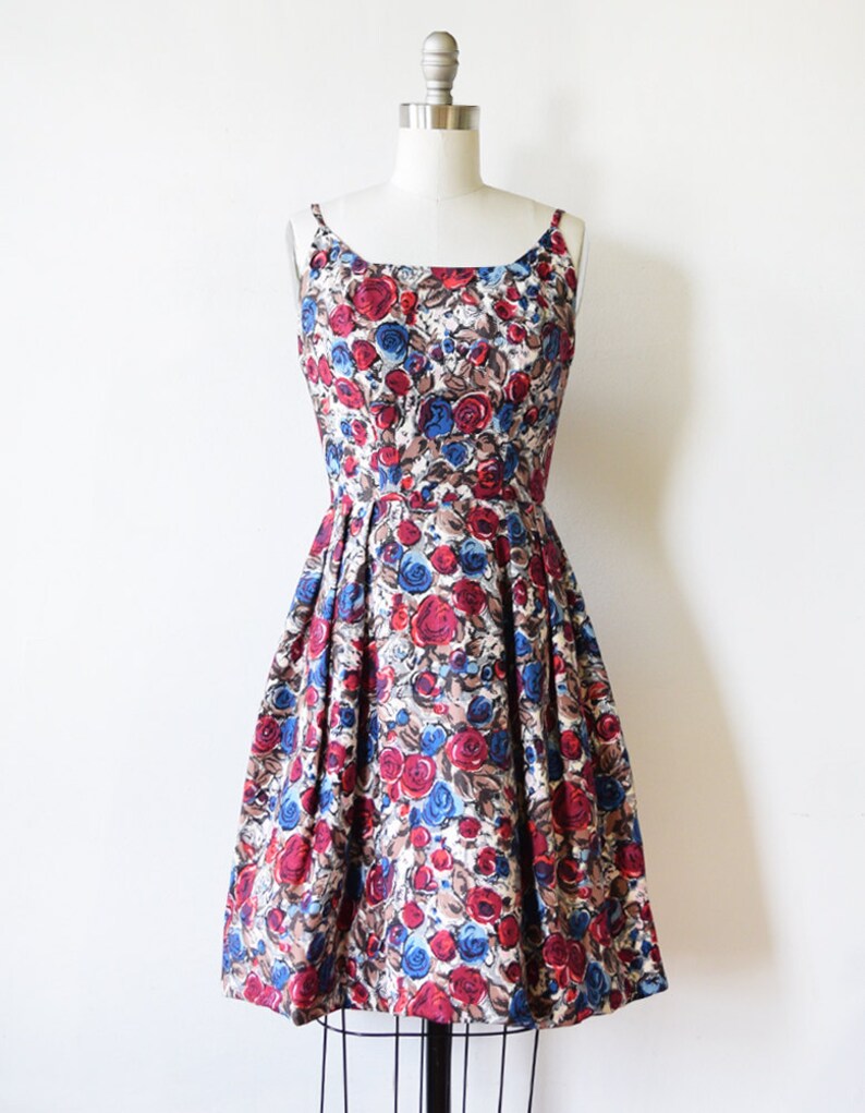 50s floral dress