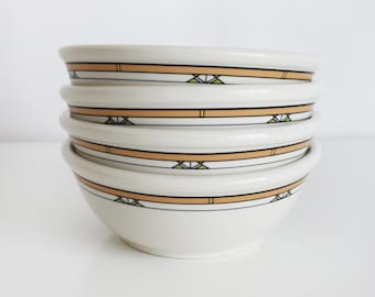 Frank Lloyd Wright Martin House Bowls by Buffalo China, set of four