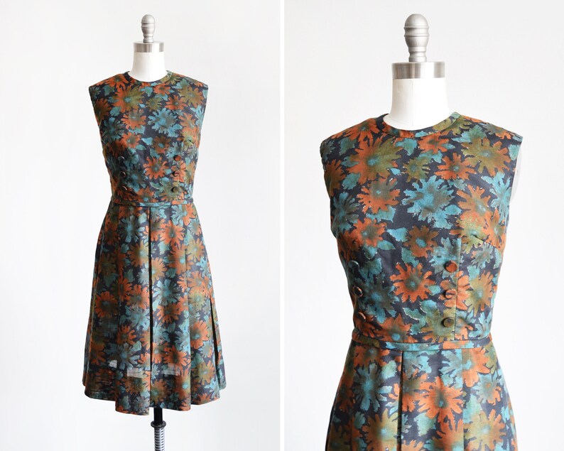 60s floral dress