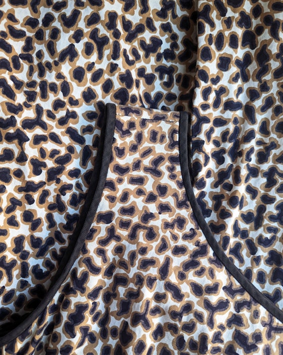 50s Leopard Print Dress, Vintage 1950s Animal Pri… - image 9