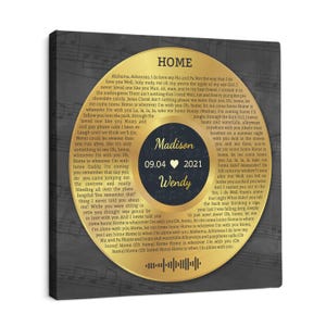 Personalized Vinyl Record with Photo - Acrylic Song Plaque - Anniversary Gift for Friends - Birthday Gift for Her Him - Christmas Gifts