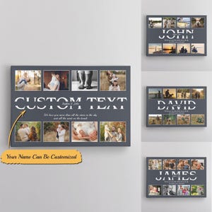 Multi-Fotorahmen für Fotos - Collagendruck - Familienwand-Wanddisplay mit mehreren Aperturen in allen Farben, hält sieben Standarddrucke