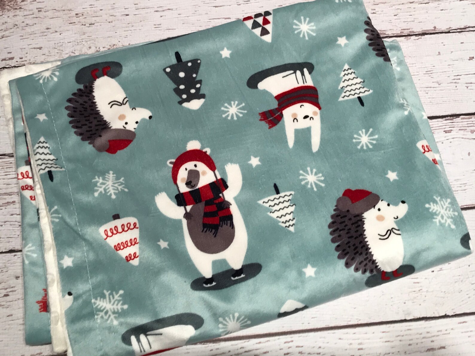 Personalized Christmas Baby Blanket Minky Baby Blanket Etsy