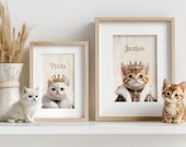 Royal Pet Painting, Custom Pet Portrait, Renaissance Dog and Cat, Digital Pet Art, Pet Portrait from Photo, Pet Gifts, Pet Wall Art