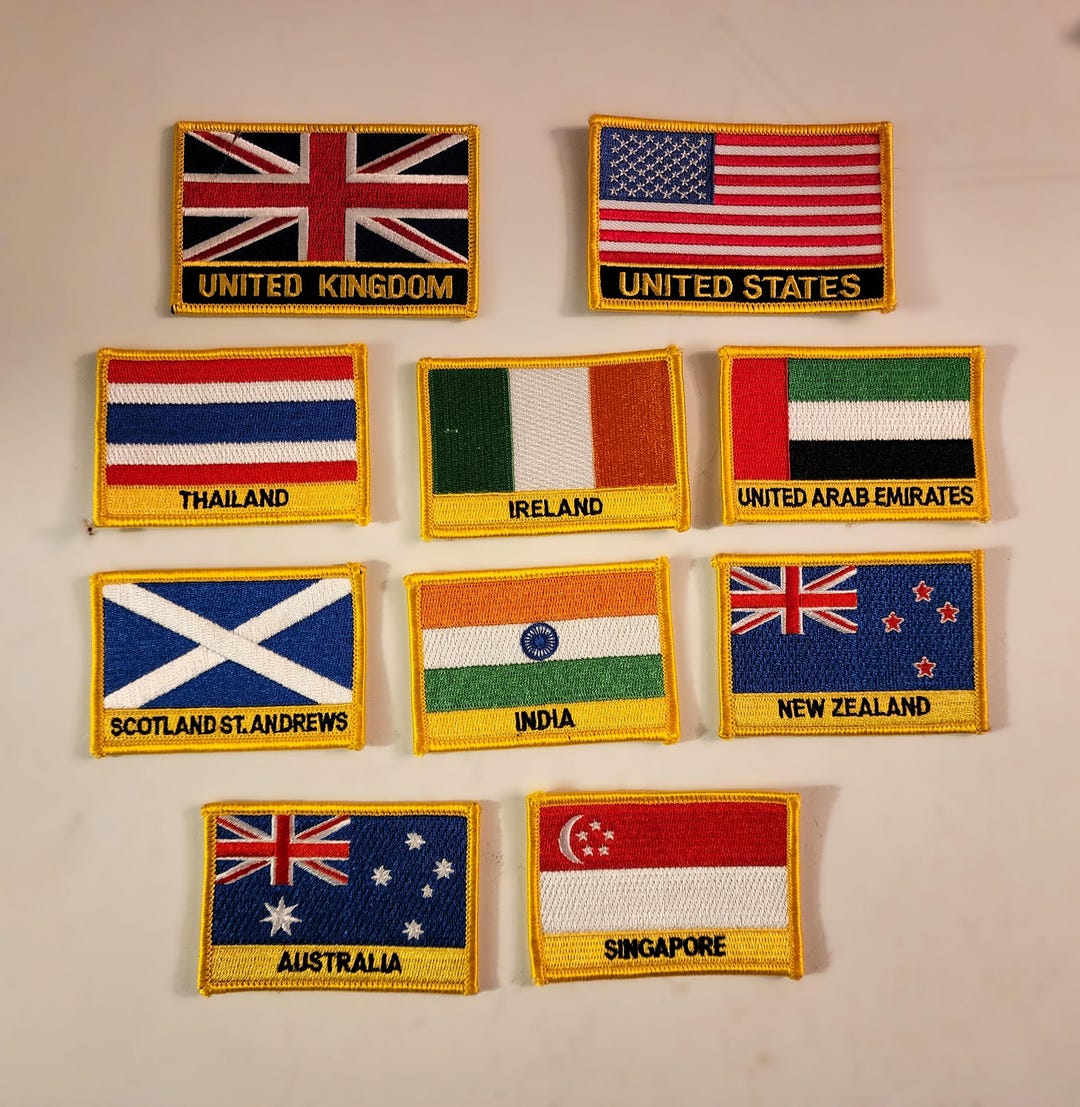Vintage Various Country Patches, Set of 10, Iron-on Patches - Etsy