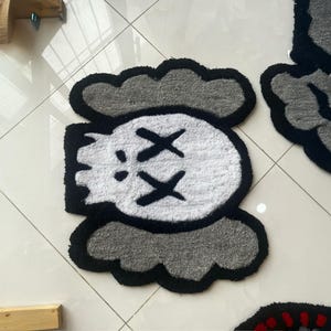Kaws Rugs Custom Rugs Hand Tufted Personalized Rug Tufting Rugs Hand Tufte Rugs Gift For You Modernized Rug Living Room Bedroom Rug Handmade