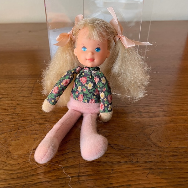 Vintage Mattel Honey Bunch Hill Doll Darlin Blonde Girl 1970’s Miniature Collectible, Small, Cloth & Vinyl, So Cute, Retro 70s