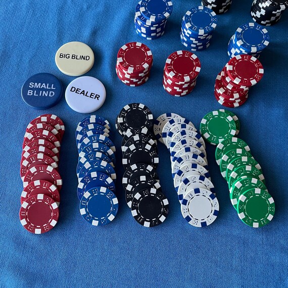 Vintage Poker Chips Set of 200 in 5 Colors Dealer Chip & Etsy
