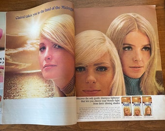 Vintage Seventeen Magazine Twiggy Cover Super Model July