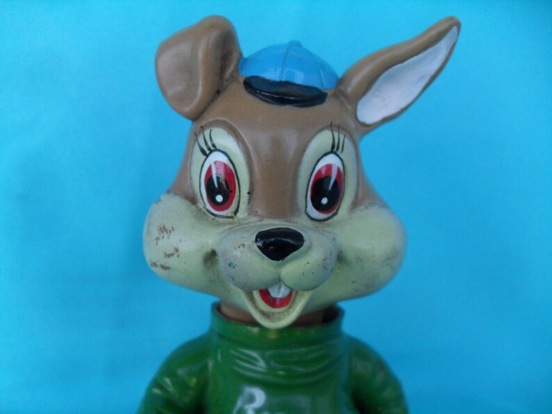 Vintage Wind up Plastic Bunny Rabbit Toy by Alps Made in Japan Etsy