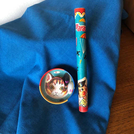 Vintage Kitty Cat Mouse Puzzle Game And Parachute Toy Made Etsy