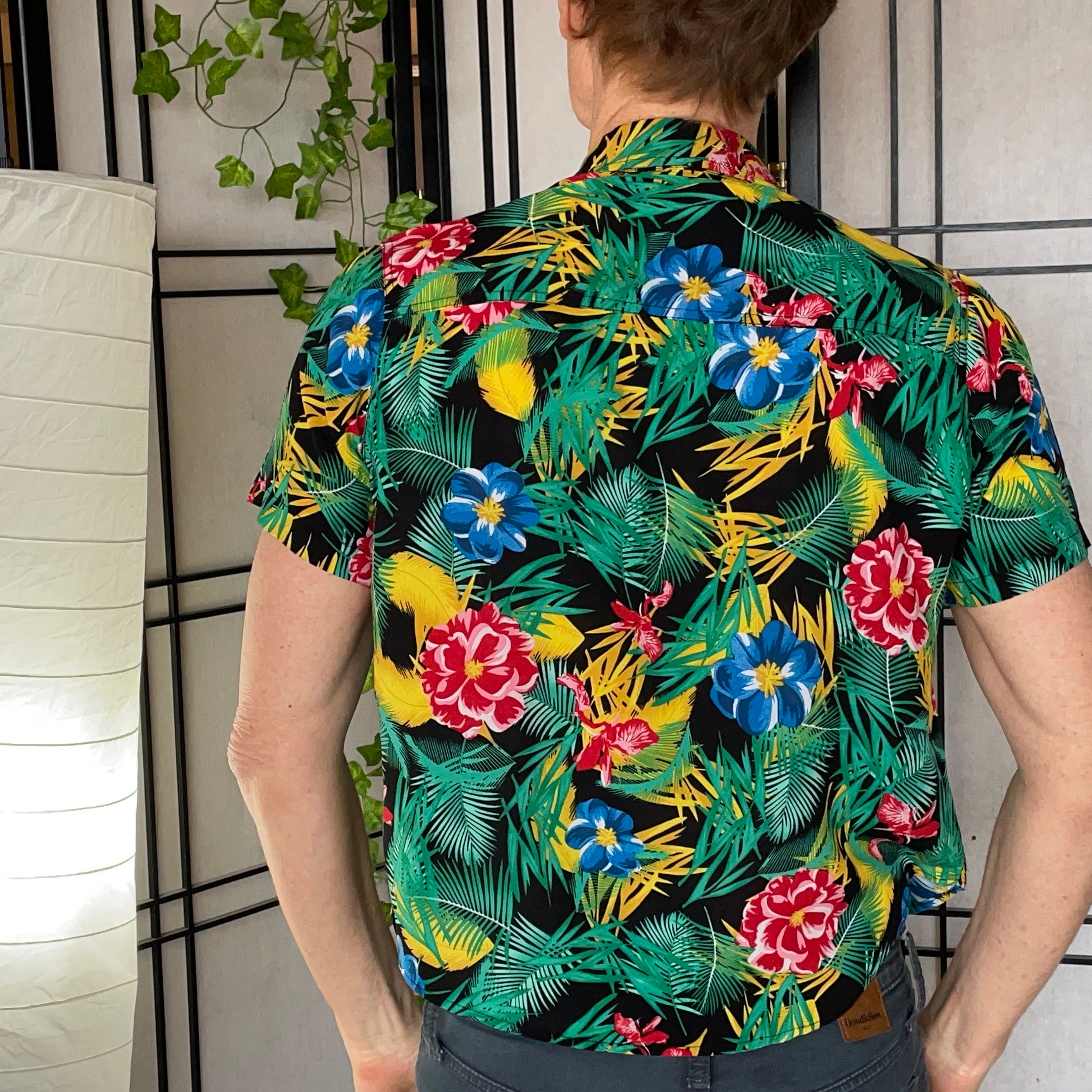 Vintage Fun, Bright Tropical Hawaiian Shirt, Men, Women, Hawaii