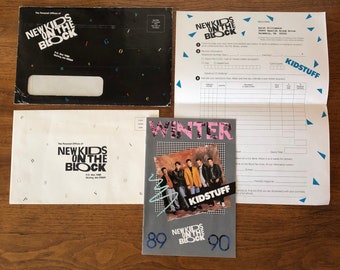 Vintage 80s New Kids on the Block Official Fan Club Kidstuff - Etsy
