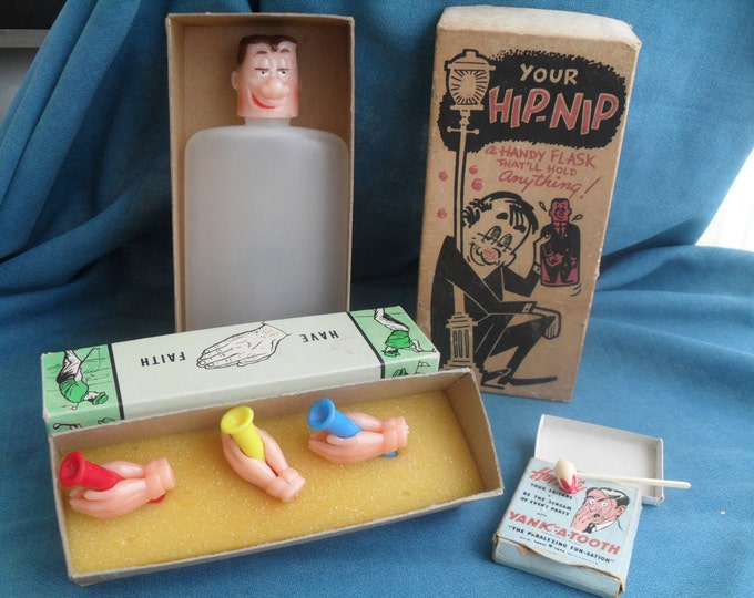 Vintage Novelty Boxed Gag Gifts Set of 3 Funny Jokes Etsy