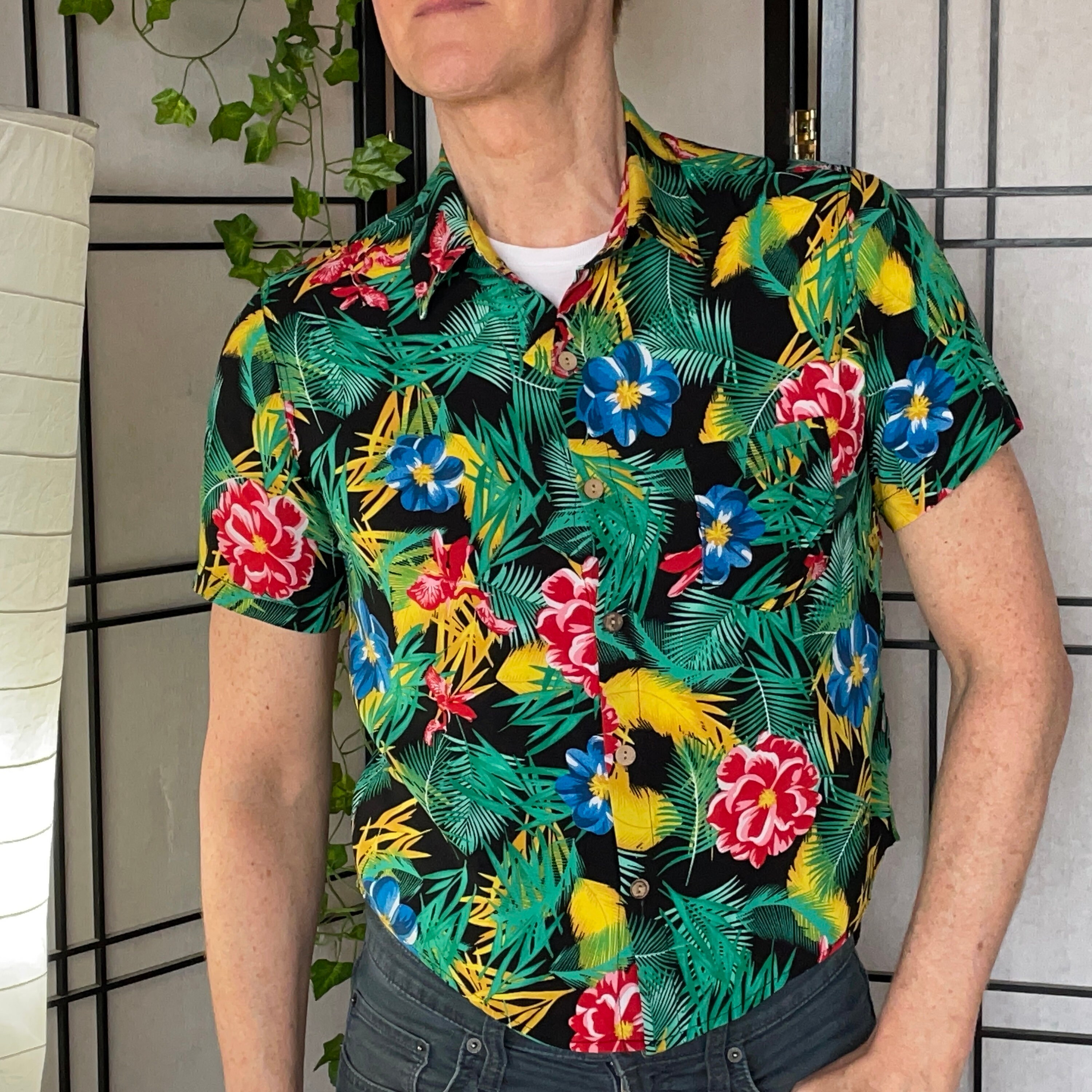 希少 グッドコンディション】Vintage HAWAIIAN Shirts シャツ サイズ:M 