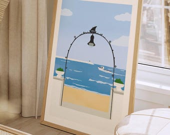 Illustrazione del poster del Paseo de Sant Feliu de Guíxols